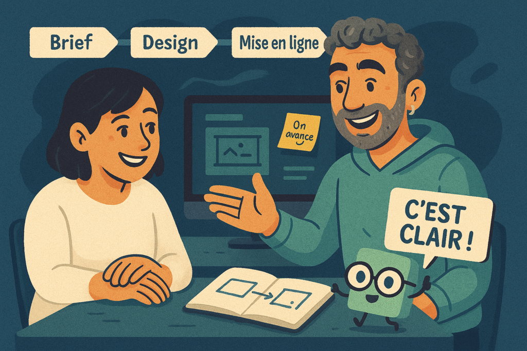 Un accompagnement humain pour créer un site web en confiance, étape par étape