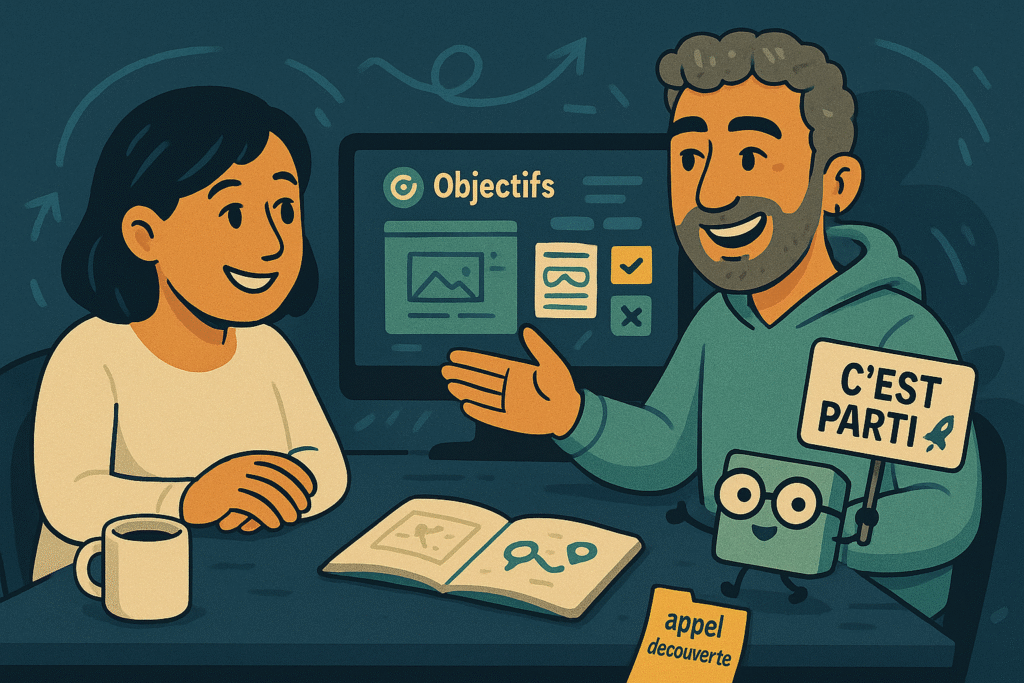 Un accompagnement stratégique pour clarifier les objectifs de ton site internet