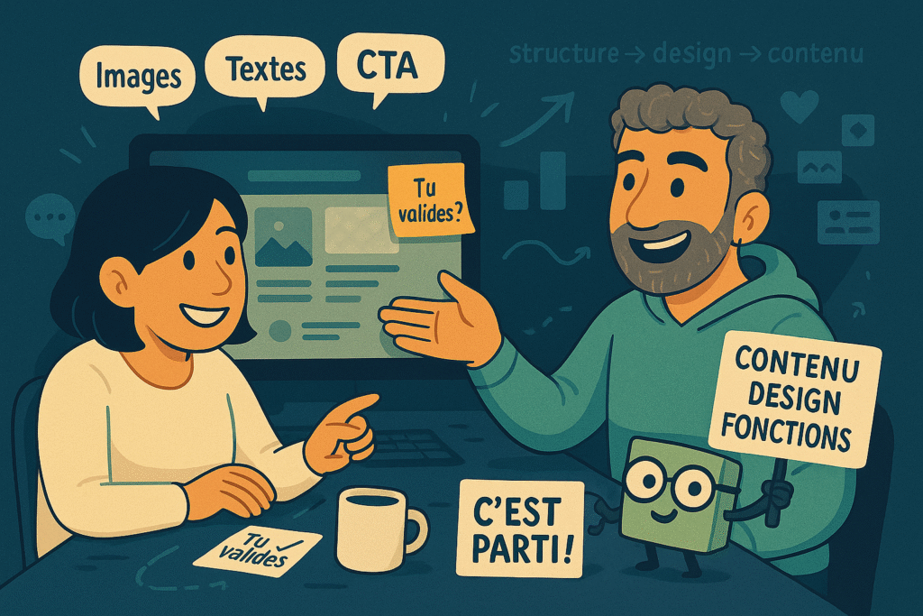 Création d’un site internet sur-mesure avec un accompagnement pas à pas