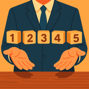 Illustration des 5 erreurs de design à corriger pour un site d’artisan : navigation, visuels, contraste, typographie et appels à l’action.